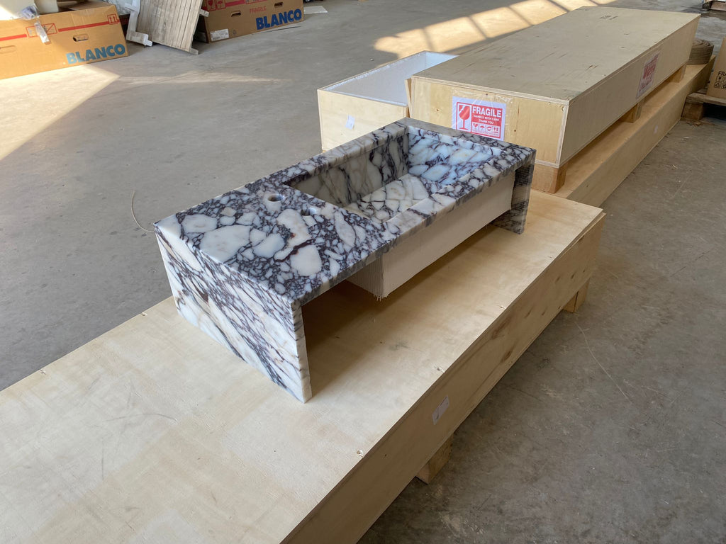 CUSTOM MADE CALACATTA VIOLA BATHROOM SINK (NS-062)