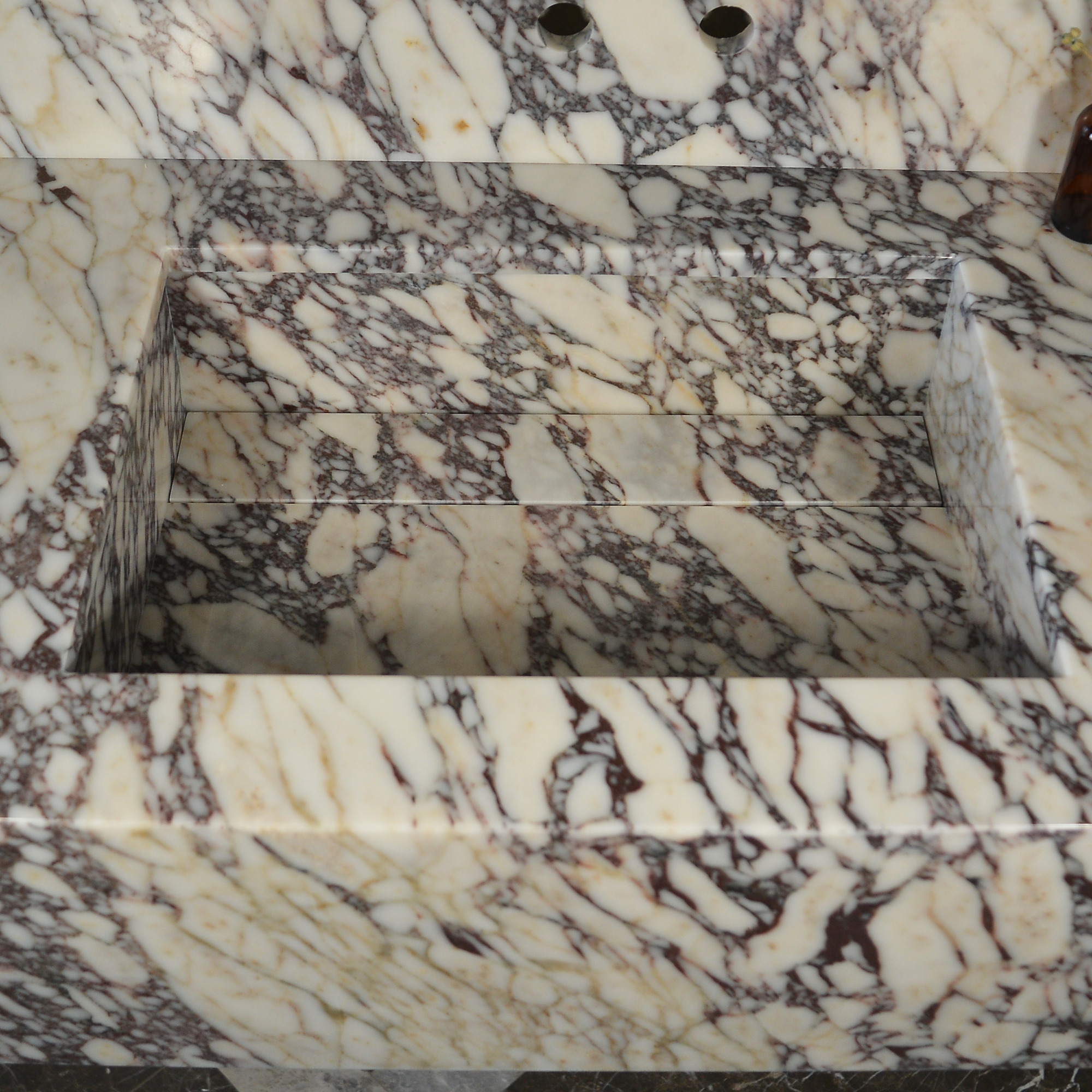 CUSTOM HANDCRAFTED CALACATTA VIOLA MARBLE SINK (NS-093)