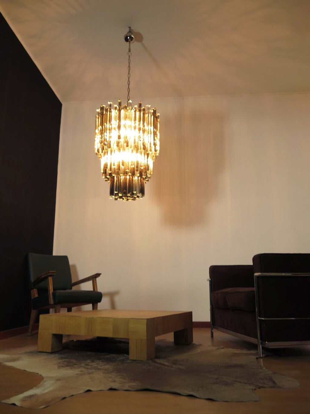 Murano Prisms Chandelier 24"