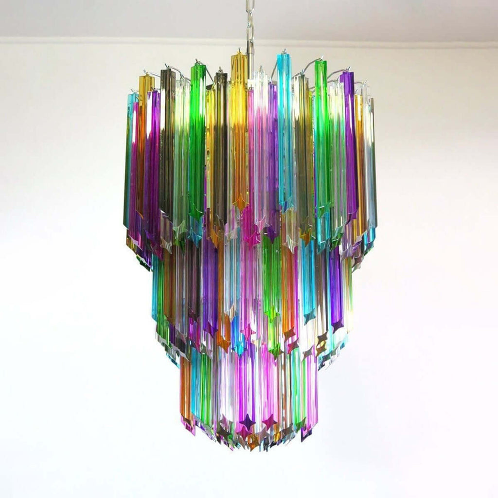 Murano Prisms Chandelier 24"