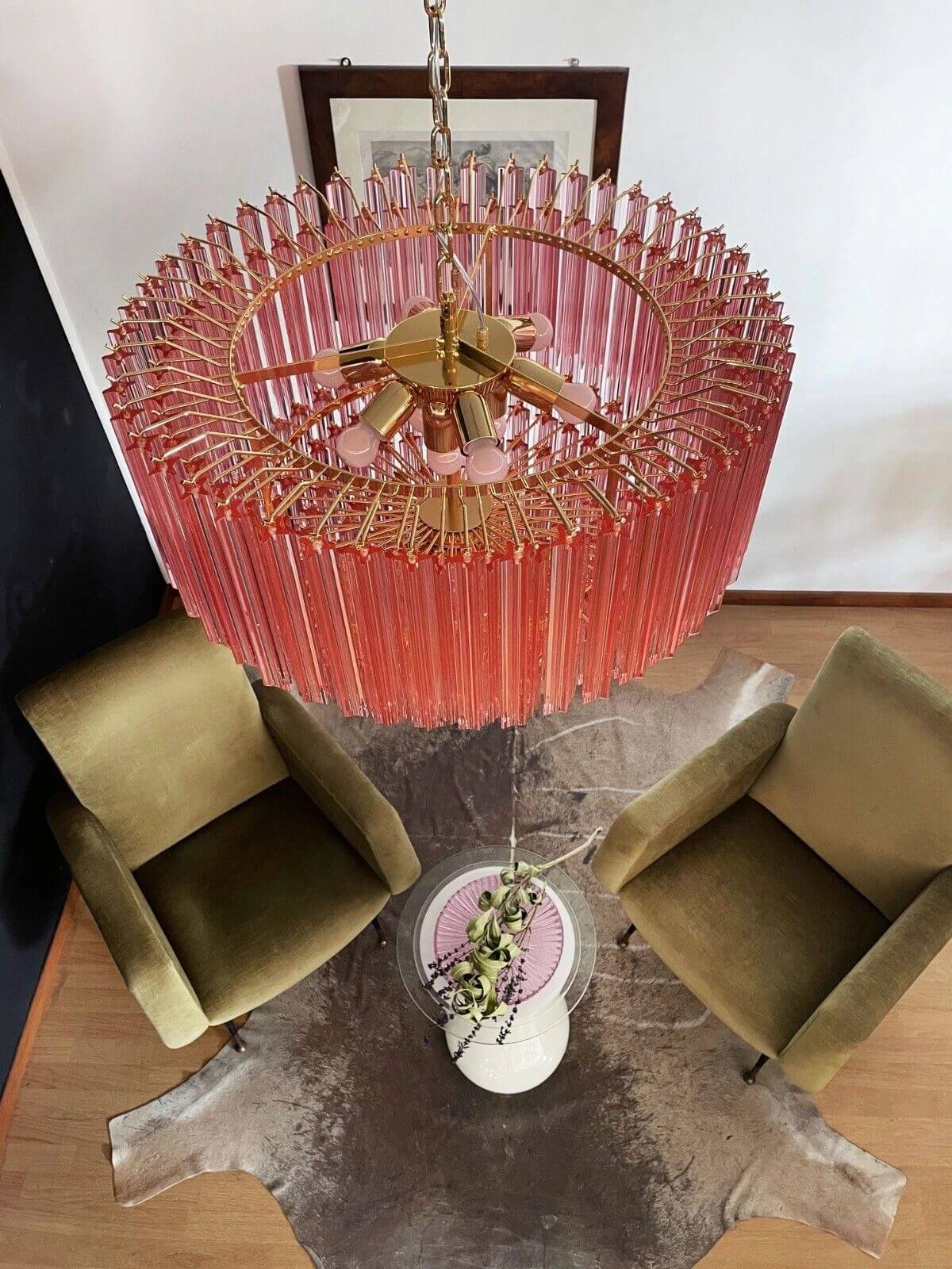 Murano Prisms Chandelier 30"