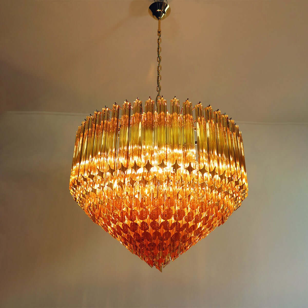 Murano Prisms Chandelier 30"
