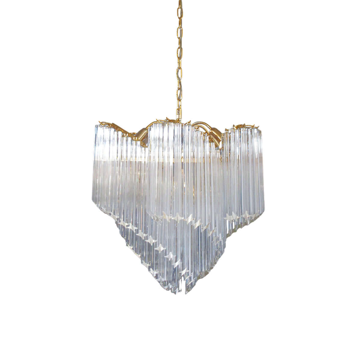 Murano Prisms Flower Chandelier 24"