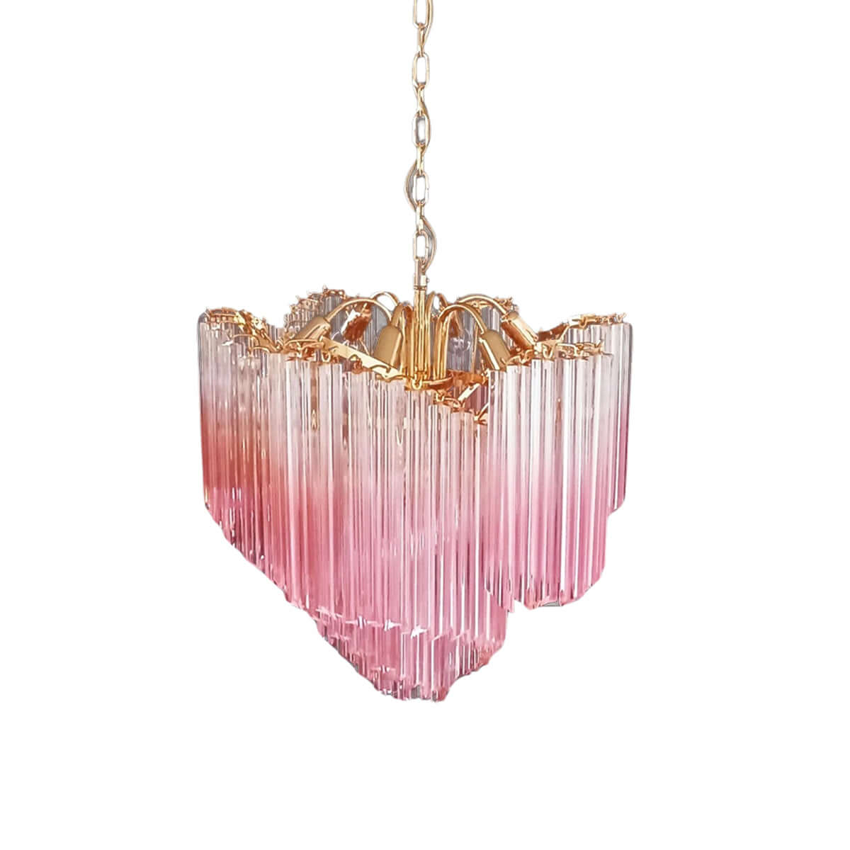 Murano Prisms Flower Chandelier 24"