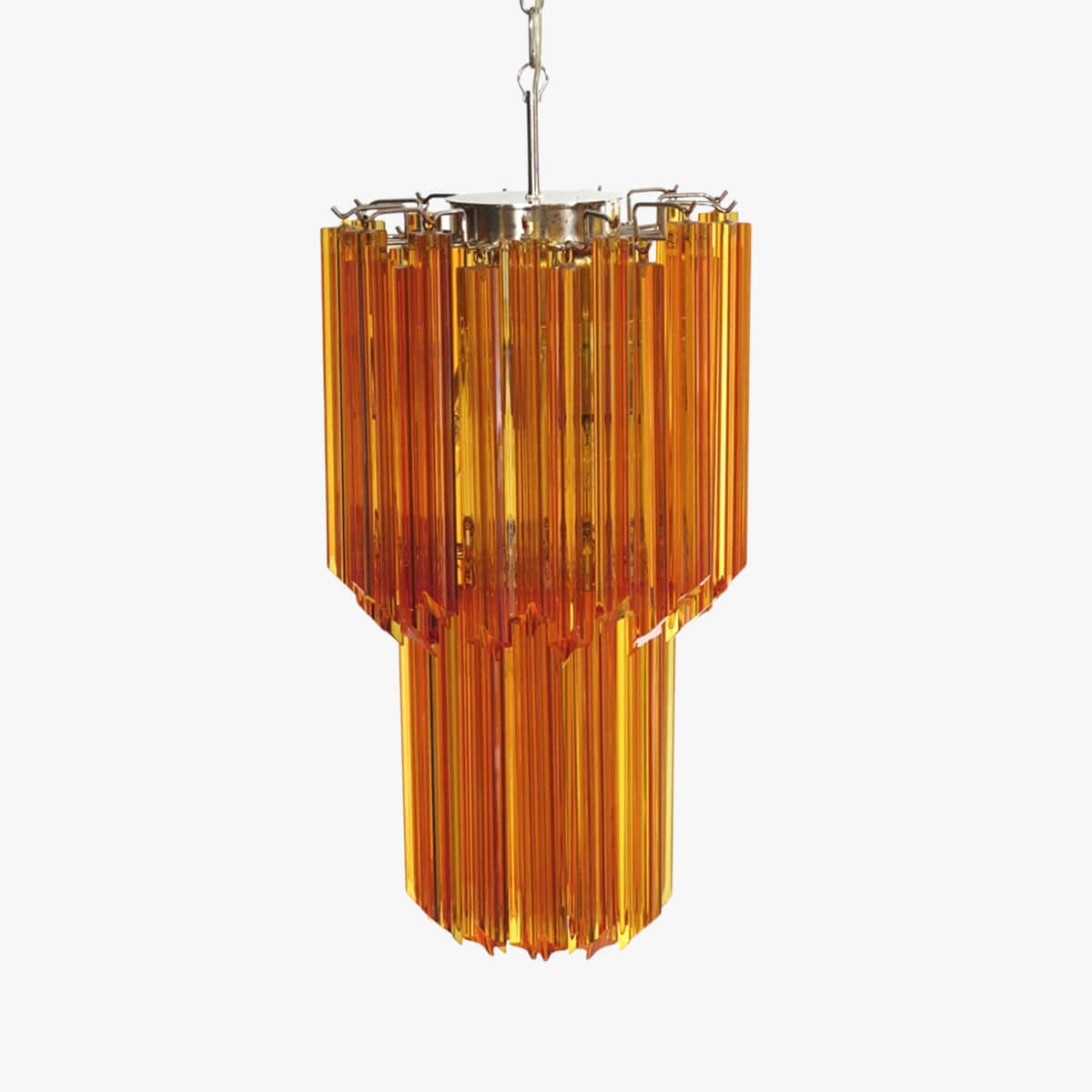 Murano Prisms Long Chandelier 12"