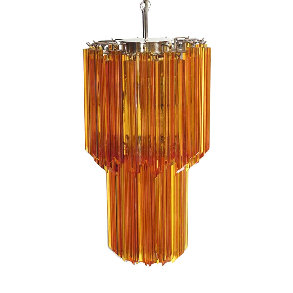 Murano Prisms Long Chandelier 12"