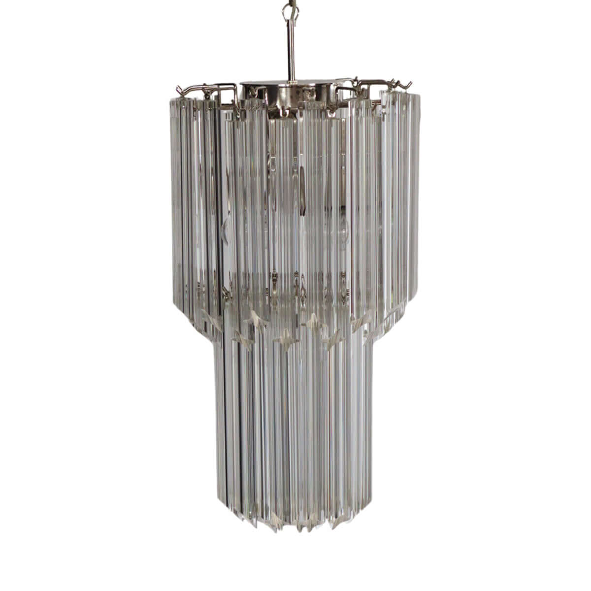 Murano Prisms Long Chandelier 12"