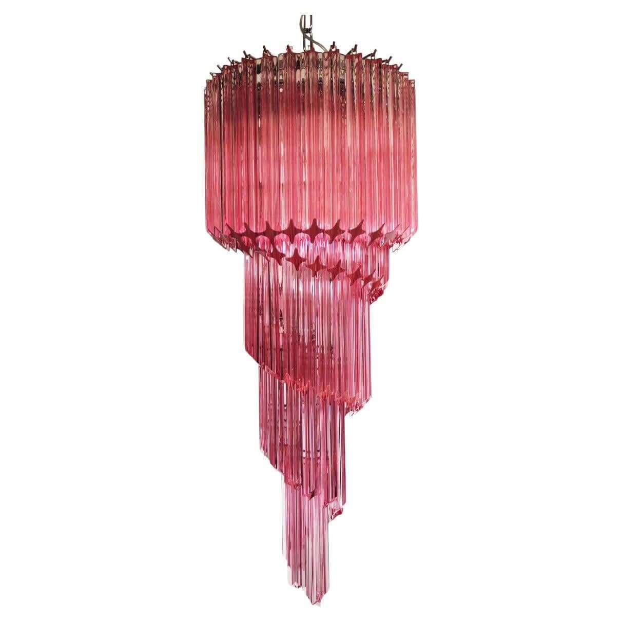 Murano Prisms Spiral Chandelier 16"