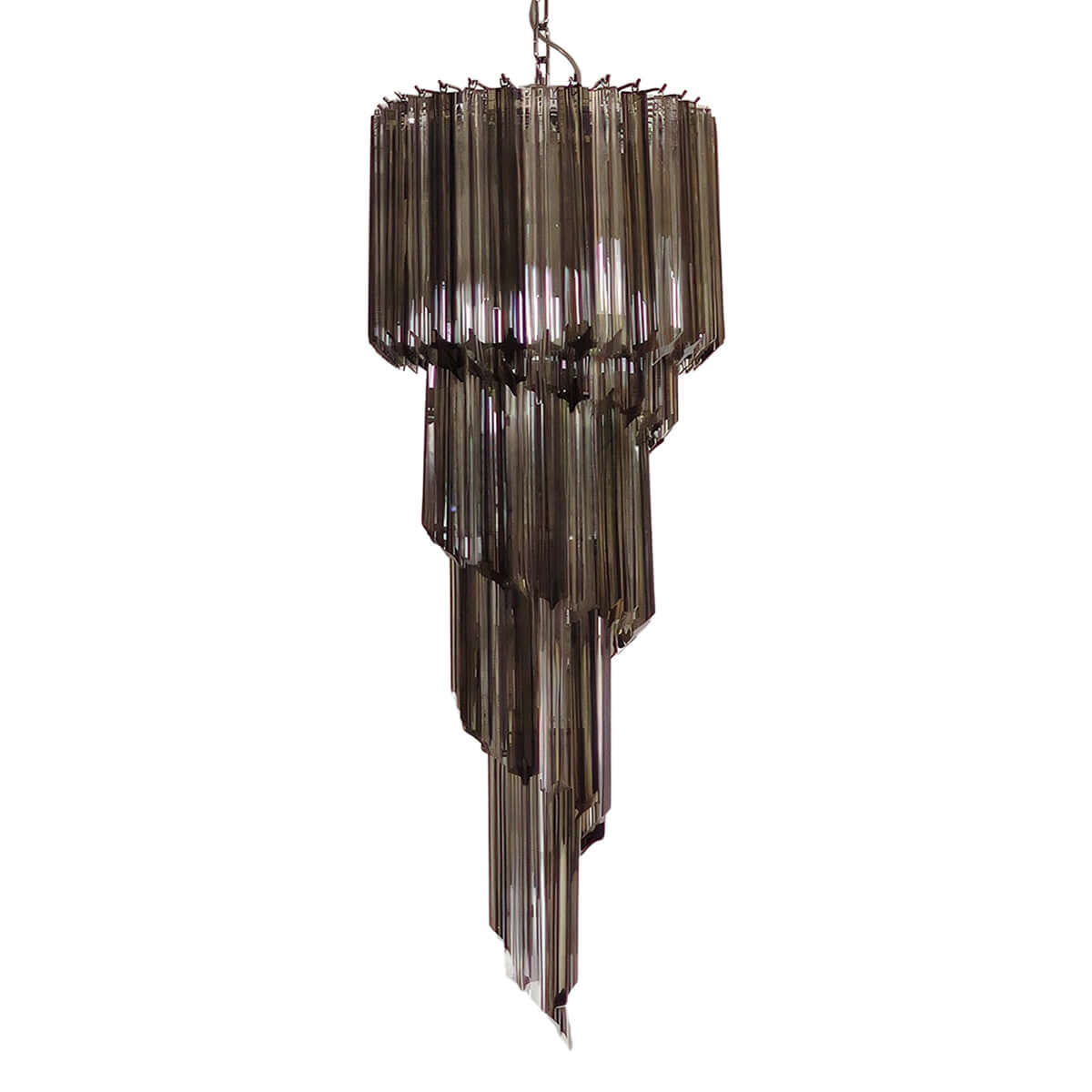 Murano Prisms Spiral Chandelier 16"