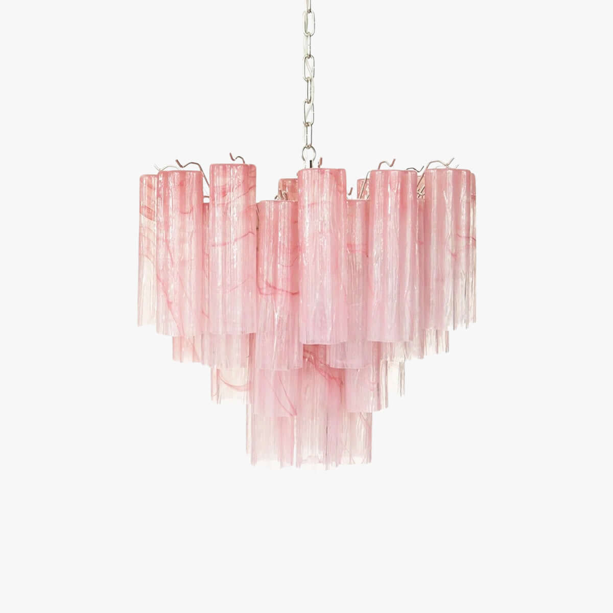 Murano Tubes Chandelier 23"
