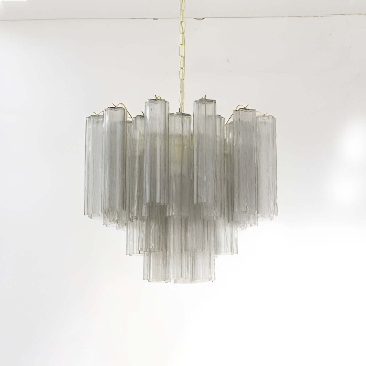 Murano Tubes Chandelier 23"