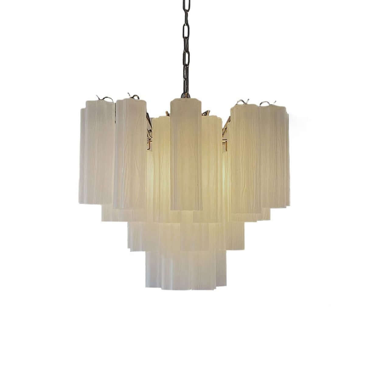 Murano Tubes Chandelier 23"