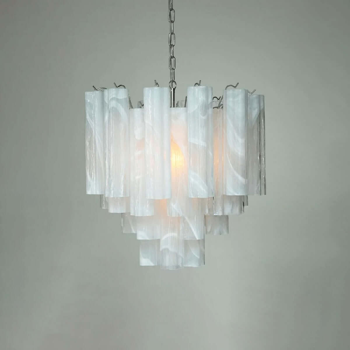 Murano Tubes Chandelier 23"