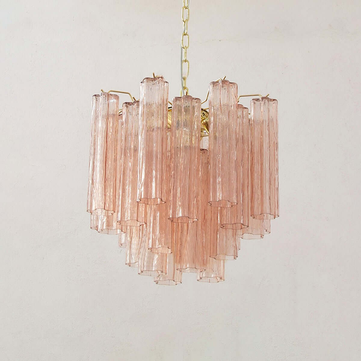 Murano Tubes Chandelier 23"