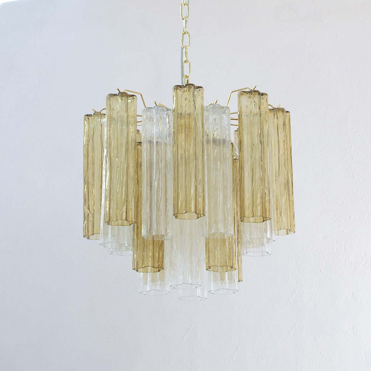 Murano Tubes Chandelier 23"