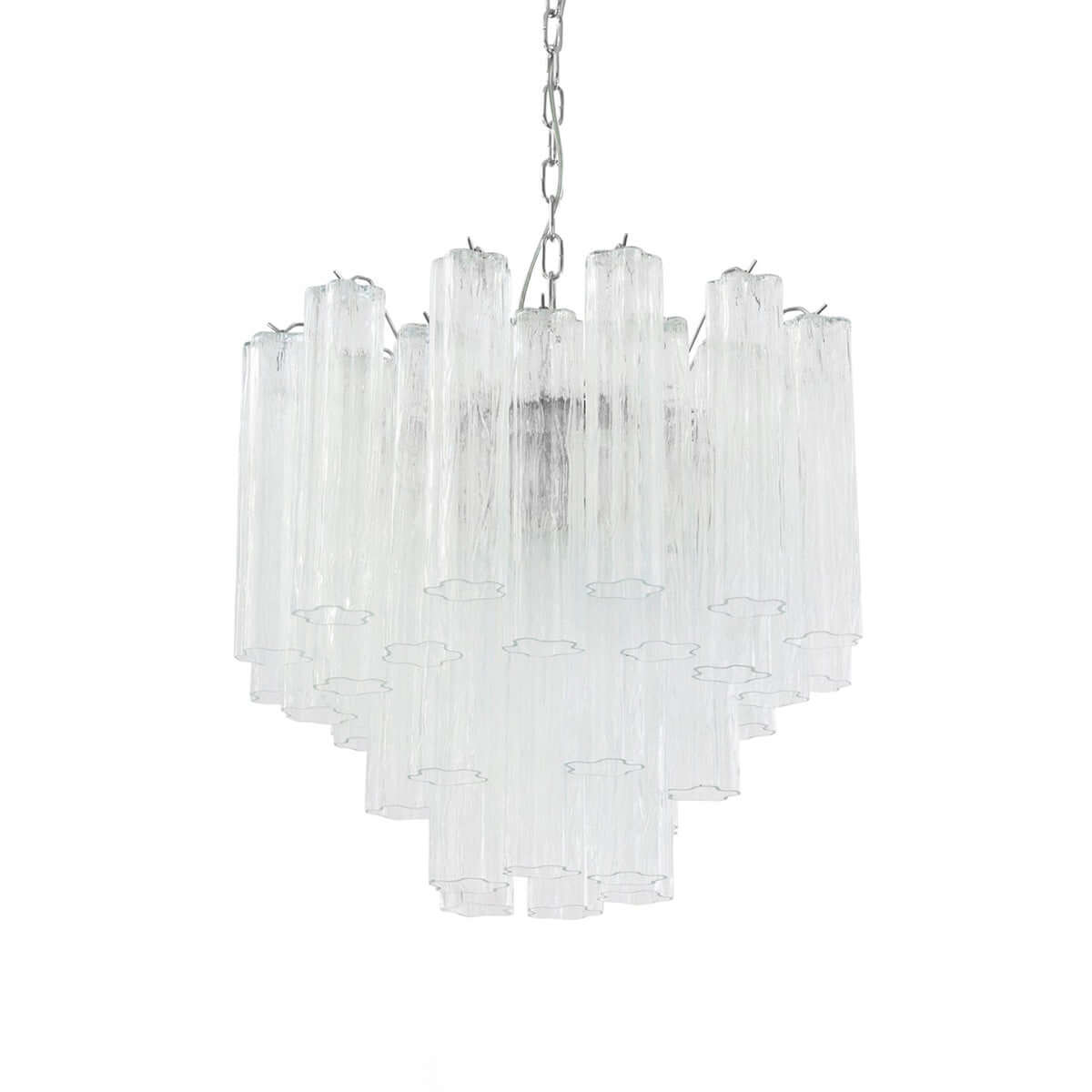 Murano Tubes Chandelier 23"