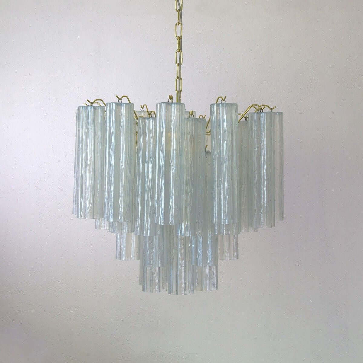 Murano Tubes Chandelier 23"