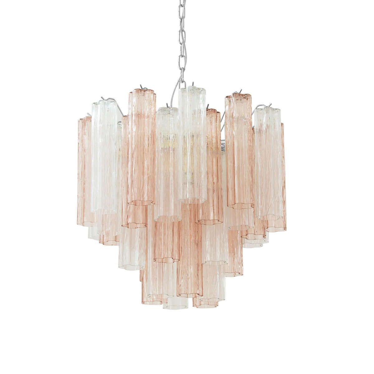 Murano Tubes Chandelier 23"