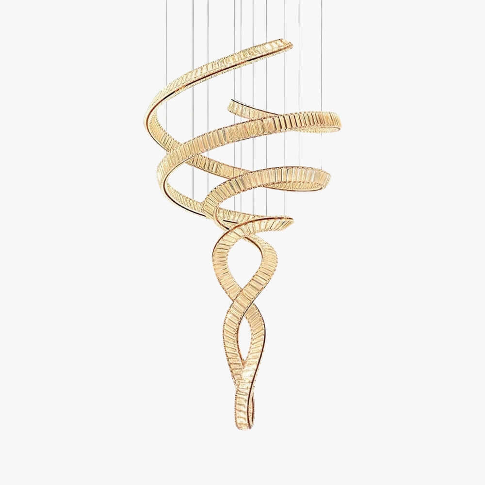 Spiral Crystal Chandelier