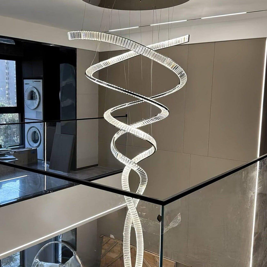 Spiral Crystal Chandelier